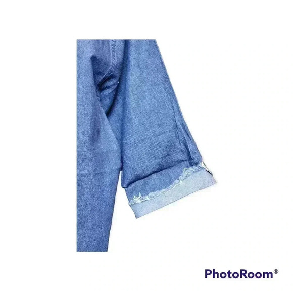 Lee lightweight denim shirt short-sleeved button down casual workwear.Medium - Picture 5 of 5